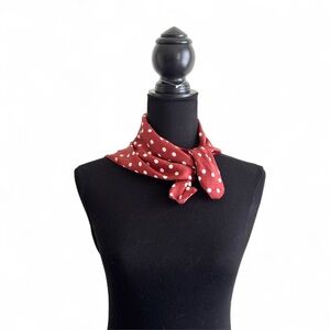 Polka Dot Scarf, Bershka Accessories Polka Dot Scarf – Reddish Brown